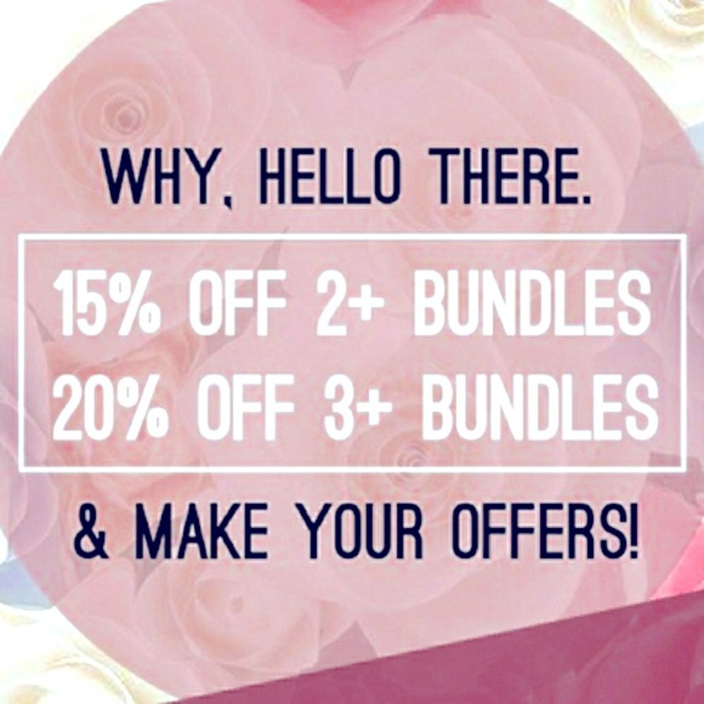15% off 2 items, 20% 3 items, 25% off 4 items